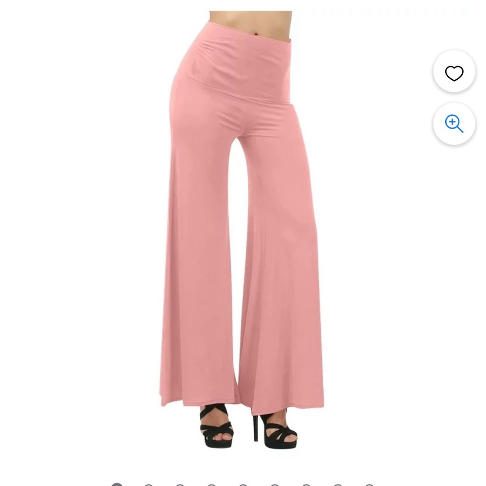 Women’s plus size stretchy wide leg palazzo yoga gym lounge flare casual comfy
